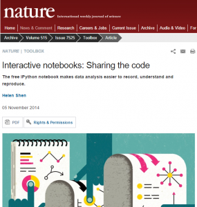 Nature - Notebooks interactivos: compartiendo el código